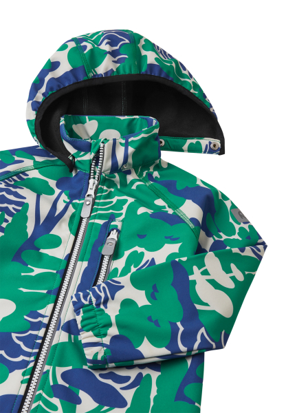 Reima - Softshelljacke blau/grün